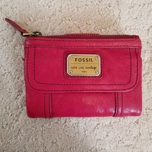 Nwot leather fossil wallet